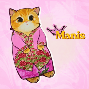 Heritage Series | Cat In Kebaya - Manis (Pink)
