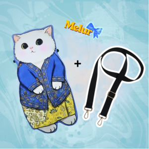 Heritage Series | Cats In Kebaya - Melur (Blue) +adj.strap
